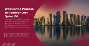 What is the Process to Recover Lost Qatar ID